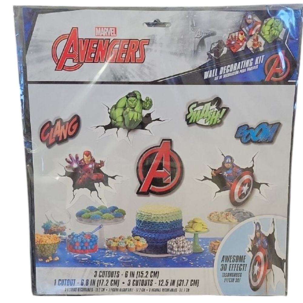 Marvel Avengers 7 PCS Wall Decorating Kit